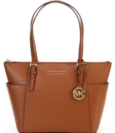 michael kors jet set large tote dillards|Michael Kors jet set saffiano.